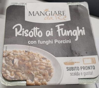 Risotto ai funghi front packaging