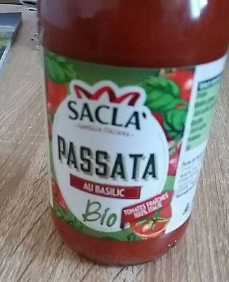 Passata au basilic bio front packaging