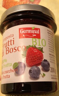 Composta frutti di bosco front packaging