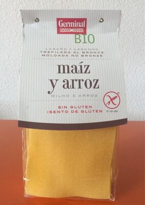 Lasaña maiz y arroz