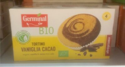 Tortino vaniglia cioccolato front packaging