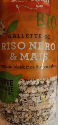 Gallette di riso nero e mais