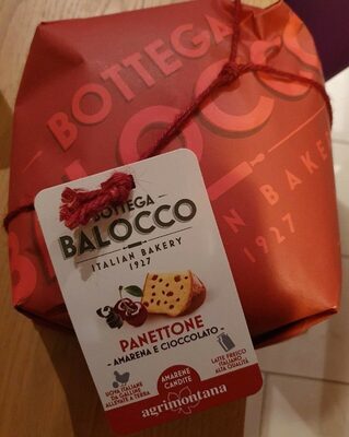 Panettone Amarena e cioccolato front packaging