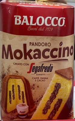 Pandoro mokaccino front packaging