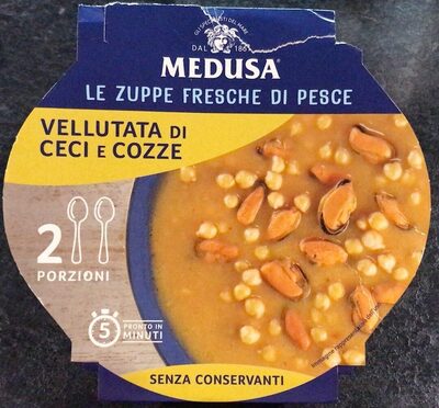 Vellutata di ceci e cozze