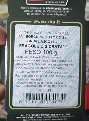 Fragole disidratate