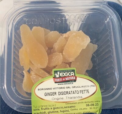 Ginger disidratato front packaging