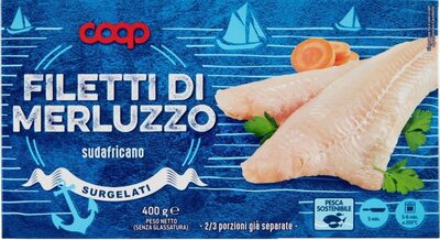 Filetti di merluzzo front packaging