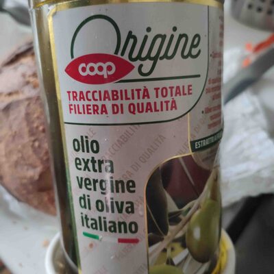Olio extravergine oliva origine front packaging