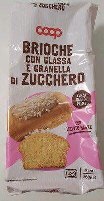 brioche con glassa e zucchero