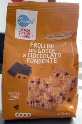 Frollini gocce cioccolato fondente front packaging