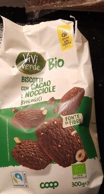 Biscotti con cacao e nocciole biologici