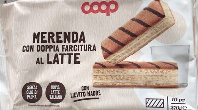 Merenda con doppia facitura al latte