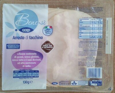 Arrosto di tacchino front packaging