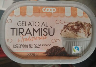 Gelato tiramisù con gocce di pan di spagna front packaging