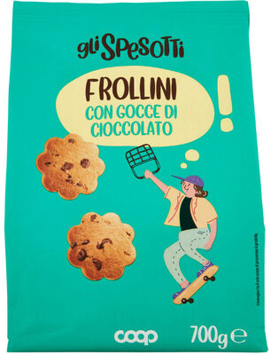 Frollini con gocce di cioccolato