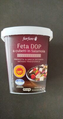 Feta DOP Coop front packaging