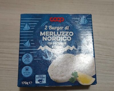 Burger di merluzzo nordico con prezzemolo e limone