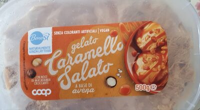 Gelato al Caramello salato a base di avena