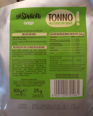 Tonno all'olio d'oliva