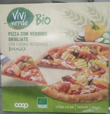 Pizza con verdure grigliate
