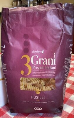 Fusilli 3 Grani front packaging