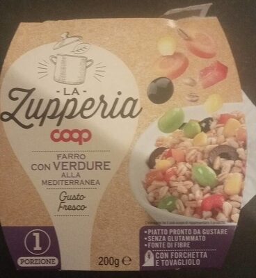 La zupperia farro con verdure alla mediterranea