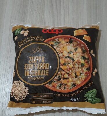 Zuppa con farro integrale