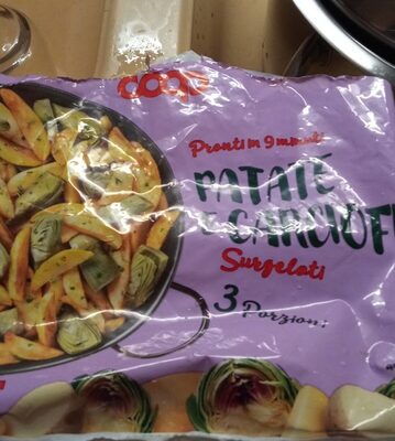 Patate e carciofi surgelati
