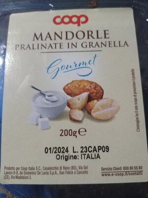 Mandorle pralinate in granella
