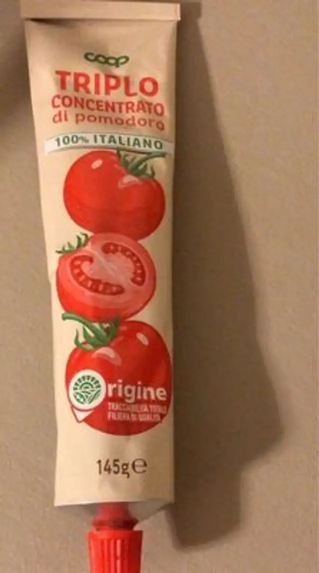 Triplo concentrato coop front packaging