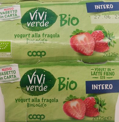 Yogurt alla fragola biologico