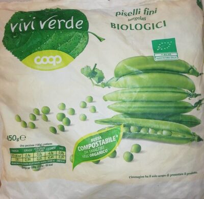 piselli fini surgelati biologici