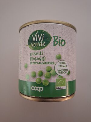 piselli biologici cotti al vapore