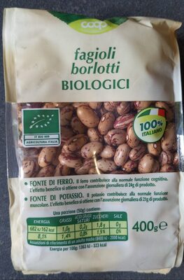 fagioli borlotti biologici front packaging