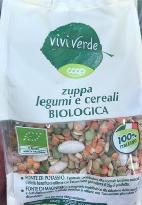 Zuppa legumi e cereali bio