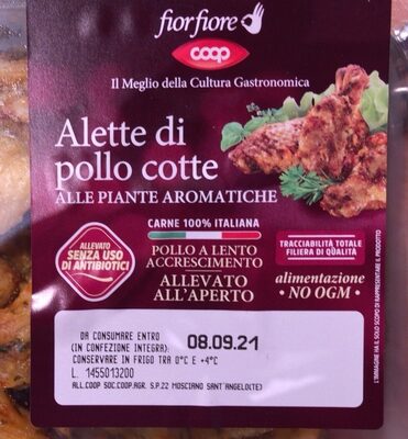 Alette di pollo cotte