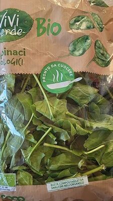 Spinaci biologici Vivi verde front packaging