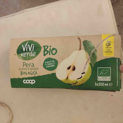 Succo e polpa di pera biologica