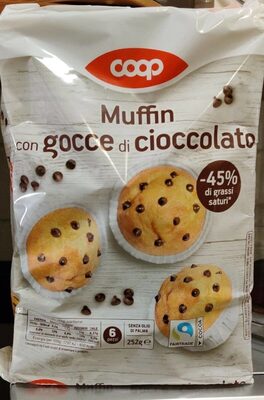 Muffin con gocce di cioccolato