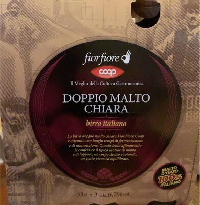 Birra doppio malto chiara Fior fiore