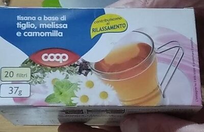 Tisana a base di tiglio melissa e camomilla