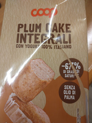 Plum Cake Integrali con Yogurt 100% Italiano
