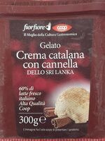 Gelato crema catalana con cannella