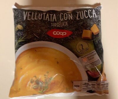Vellutata con zucca surgelata front packaging