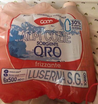 Alpi cozie sorgente oro frizzante