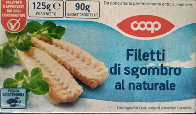 Filetti di sgombro al naturale