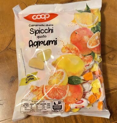 Caramelle dure Spicchi gusto Agrumi