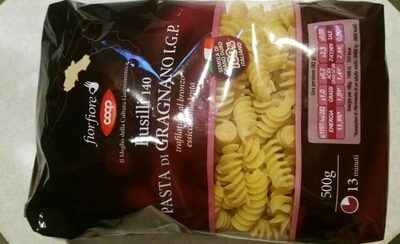 Fusilli 140 Pasta di Gragnano I.G.P. front packaging