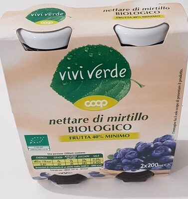 Nettare di mirtillo biologico